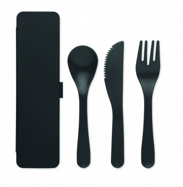 Logotrade promotional product image of: Cutlery set recycled PP